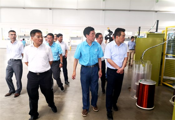 一行深入到皖南电气车间考察 一行深入到皖南电气车间考察