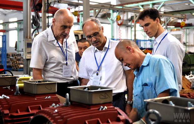 福州利莱森玛高管来皖南电机参观考察 福州利莱森玛高管来皖南电机参观考察